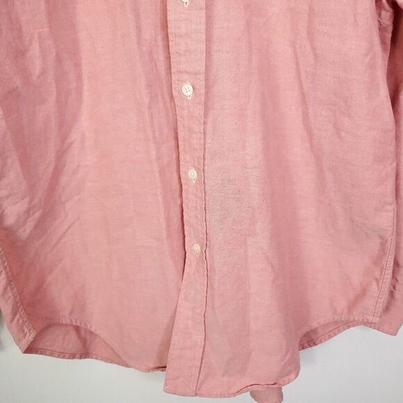 Ralph Ralph Lauren Shirt Mens 8 RRL Rugby Pony Salmon Button Down Collar Cotton - Picture 4 of 7